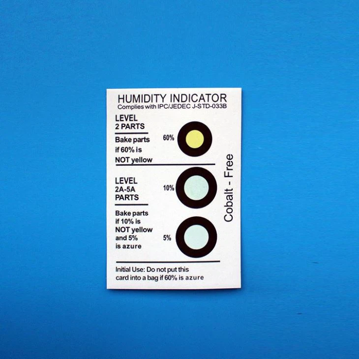 Humidity Indicator Card With Level 5-10-60